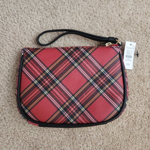 Handbags - NWT Talbots Tartan Plaid wristlet